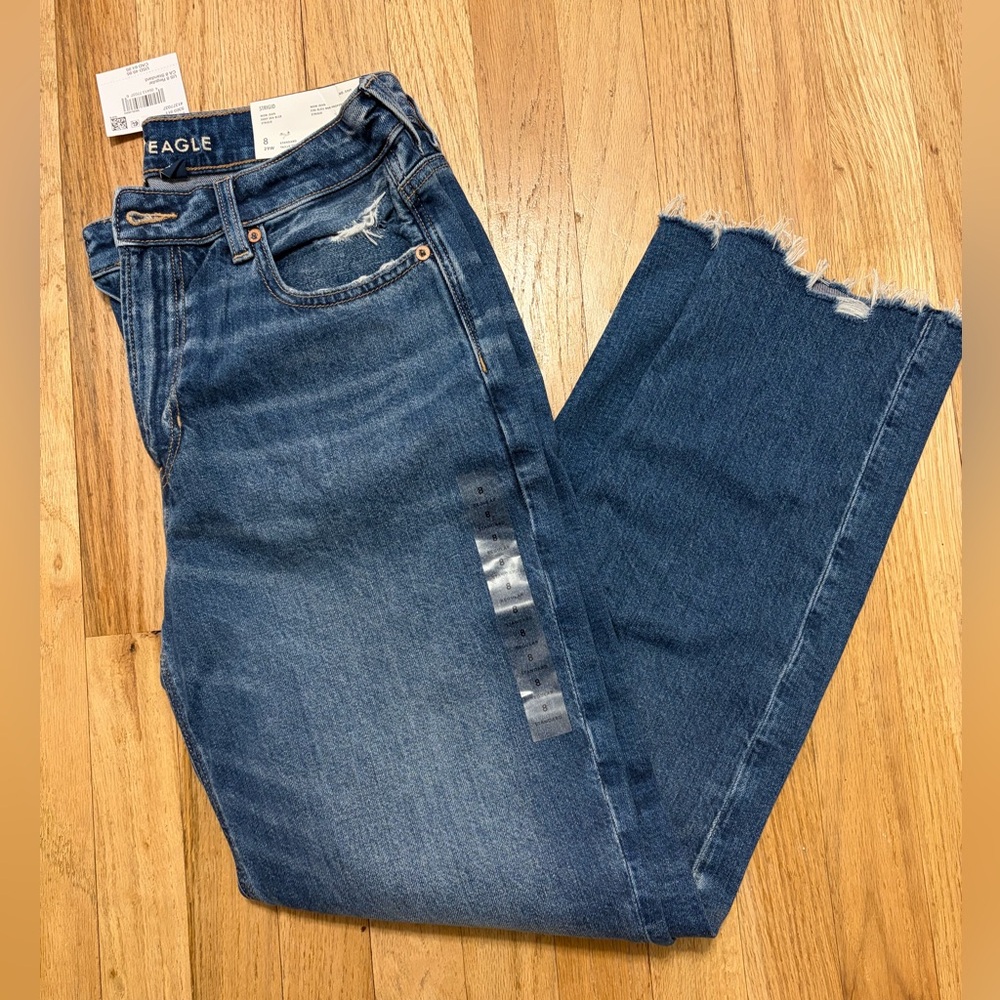 American Eagle Outfitters Dark Blue Ankle Jeans